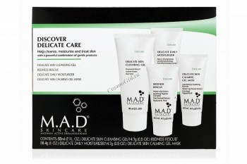 M.A.D Skincare Delicate Discovery Kit (Дорожный набор препаратов для чувствительной кожи), 4 шт