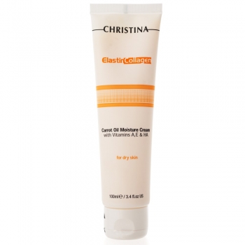 Christina Elastin Collagen Carrot Oil Moisture Cream (Увлажняющий крем с витаминами А, Е и гиалуроновой кислотой для сухой кожи)