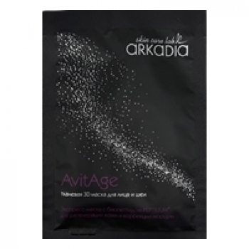 Arkadia (Тканевая 3D маска для лица и шеи AvitAge), 1 шт