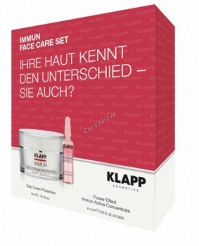  Klapp Immun Face Care Set (Крем дневной + Ампульный концентрат «Иммун»), 50 мл +4*2 мл