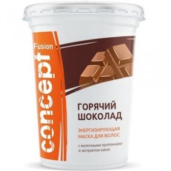 Concept Fusion mask hot chocolate (Маска для волос «Горячий шоколад» энергизирующая с экстрактом какао), 450 мл