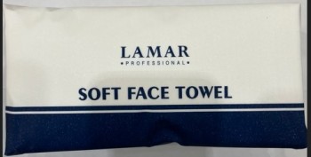 Lamar Professional Soft fase towel (Одноразовые хлопковые полотенца для лица), 80 шт