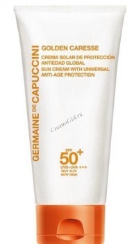 Germaine de Capuccini Golden Caresse Universal Anti-Ageing Sun Cream SPF50+ (Крем Солнцезащитный Универсальный Антивозрастной SPF50+), 50 мл