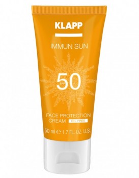 Klapp immun sun Face protection cream spf-50 (Солнцезащитный крем для лица), 50 мл