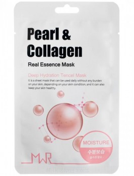 Yu.r Pearl&Collagen (Тканевая маска для лица экстрактом жемчуга и коллагеном), 25 гр