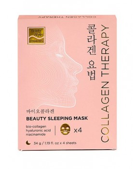 Beauty Stylе BioCollagen Night Glow (Ночная маска для лица с био-коллагеном), 4 шт