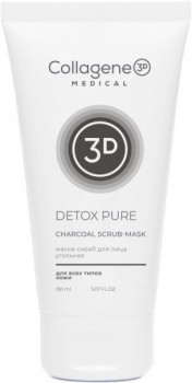 Medical Collagene 3D Detox Pure Charcoal Scrub-Mask (Маска-скраб угольная от черных точек)