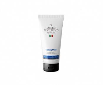 Medici Bioceutics Closing mask (Сужающая поры маска после чистки лица для проведения косметологического ухода с оксидом цинка, каолином и комплексом кислот: салициловой, янтарной, линоевой и ланоленовой), 200 мл