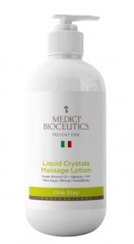 Medici Bioceutics Liquid Crystals Massage Lotion – Sweet Almond Oil, Allantoin, HY (Лосьон массажный с технологией «жидких кристаллов», маслом сладкого миндаля, аллантоином и гиалуроновой кислотой), 500 мл 
