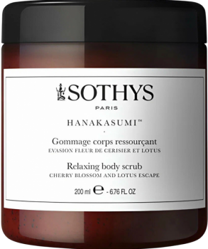 Sothys Relaxing body scrub. Cherry blossom and lotus escape (Релаксирующий скраб для тела с цветками вишни и лотоса), 200 мл