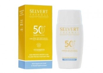 Selvert Thermal Age prevent Body Fluid SPF50 (Солнцезащитный крем-гель с гиалуроновой кислотой для предотвращения старения SPF 50), 50 мл