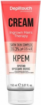 Depiltouch Professional Ingrown Hairs Therapy Cream (Крем против вросших волос с фруктовыми кислотами, энзимами граната и маслом грецкого ореха), 150 мл