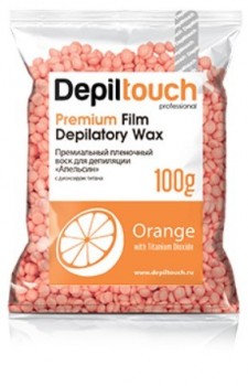 Depiltouch Professional Orange Premium Wax (Полимерный премиальный пленочный воск Orange)