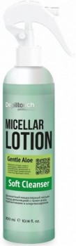 Depiltouch Professional Soft Micellar Lotion (Лосьон мицеллярный деликатный перед депиляцией с гелем алоэ, пребиотиками и хлоргексидином), 300 мл