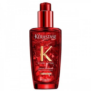 Kerastase Elixir Ultime L`Huile Original Rouge (Масло-уход для всех типов волос Эликсир Ультим в красном флаконе), 100 мл