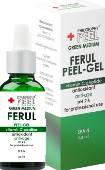 Philosophy Ferul Peel-gel Vitamin C Peptide Antioxidant Anti-age (Феруловый всесезонный пилинг с витамином С и пептидами для кожи лица и тела), 30 мл.