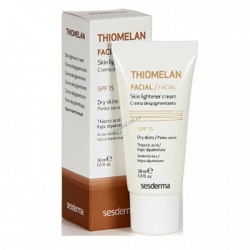 Sesderma Thiomelan Facial skin lightener cream SPF 15 (Крем депигментирующий с СЗФ 15), 30 мл