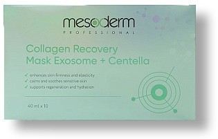 Mesoderm Mask «Exosomes + Centella» (Коллагеновая маска глубокое восстановление), 40 мл x 10 шт
