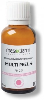 Mesoderm Multi Peel 4 (Гликолевый мультипилинг с молочной и салициловой кислотой), 30 мл