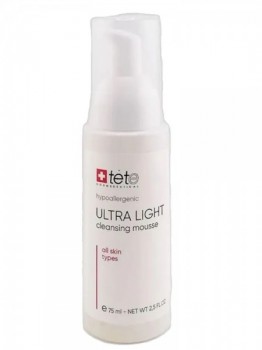 Tete Cosmeceutical Ultra Light Cleansing Mousse MINI (Ультра легкий очищающий лосьон для умывания), 75 мл.