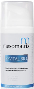 Mesomatrix Revital BIO (Гель-концентрат для неинъекционной биоревитализации 2,5% гиалуроновой кислоты), 100 мл