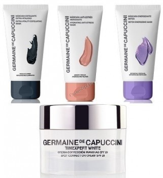 Germaine de Capuccini TimExpert White Vict Spring Corr Cr 50+Cust (Набор Крем 50мл + 3 маски Options по 15 мл)