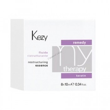 Kezy MyTherapy Restructuring Essence (Флюид реструктурирующий с кератином), 8х10 мл