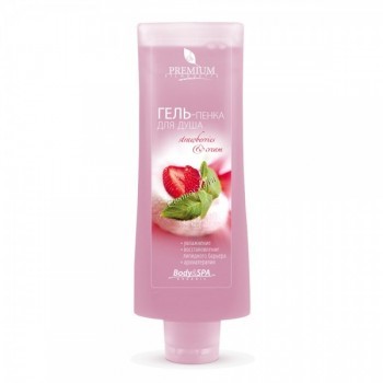 Premium Strawberries & cream (Гель-пенка для душа), 200 мл