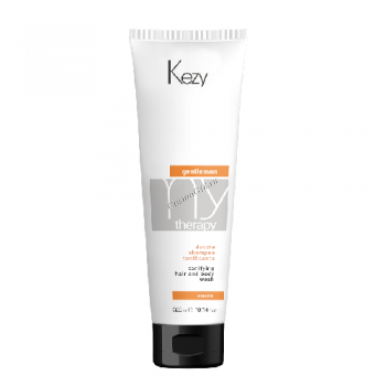 Kezy MyTherapy Gentelman Tonifying Hair And Body Wash (Шампунь-гель для душа тонизирующий с креатином, экстрактом кофе и экстрактом камеллии), 300 мл