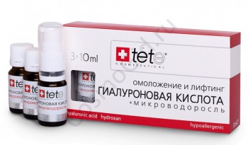 Tete Cosmeceutical Сыворотка гиалуроновая кислота + микроводоросль, 3*10 мл