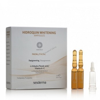 Sesderma Hidroquin Whitening Ampoules (Депигментирующее средство в ампулах), 5 шт. по 2 мл