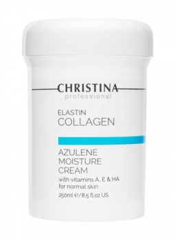 Christina / Elastin Collagen Azulene Moisture Cream (Увлажняющий азуленовый крем с коллагеном и эластином для нормальной кожи), 250 мл.