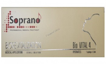 Soprano Bio Vital 4 Biorevitalizant (Биоревитализация), 4 мг/мл, 1,6 мл