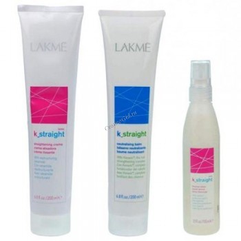 Lakme K.Straight Ionic 0 (Комплект для выпрямления волос), 3 средства