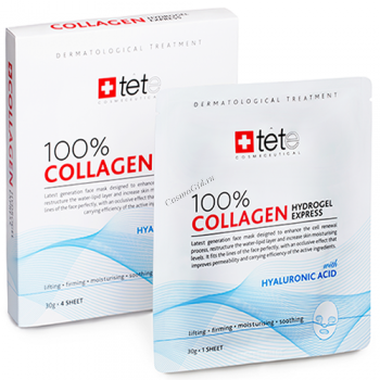 Tete Collagene Hydrogel Mask 100% (Гидроколлагеновая маска моментального действия), 4 саше