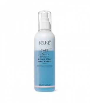 Keune Care Keratin Smooth 2 Phase Spray (Двухфазный кондиционер-спрей «Кератиновый комплекс»), 200 мл