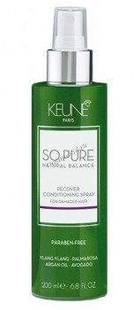 Keune So pure natural balance Recover conditioning spray (Кондиционер-спрей восстанавливающий), 200 мл