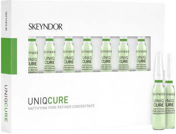 Uniqcure Mattifying Pore Refiner Concentrate (Концентрат матирующий поры кожи лица), 7 ампул по 2 мл