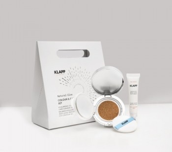 Klapp Hyaluronic Set (Набор Hyalurinic Кушон тон светлый + Увлажняющий гель для век Hyaluronic mlp), 15 г + 15 мл