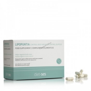 Sesderma Lipopuntia Control body weight Food supplement (БАД к пище «Липопунтия-Контроль веса»), 180 капс.