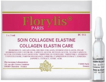 Florylis Collagen Elastin Care (Сыворотка с эластином и коллагеном «Эластичная кожа»), 5 шт x 3 мл