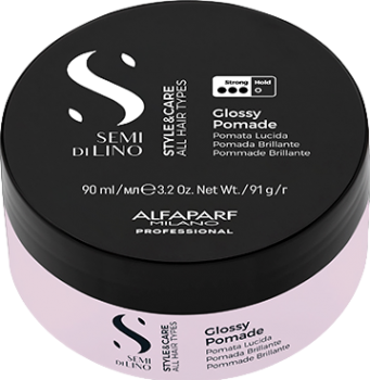 Alfaparf Glossy Pomade (Помада сильной фиксации, придающая экстра блеск), 90 мл