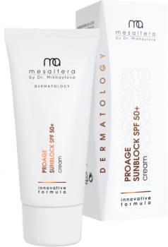 Mesaltera Proage Sunblock SPF 50+ (Омолаживающий солнцезащитный крем), 50 мл