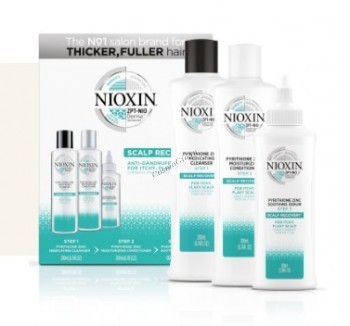 Nioxin Scalp Recovery (Набор шампунь, кондиционер, сыворотка), 3 средства