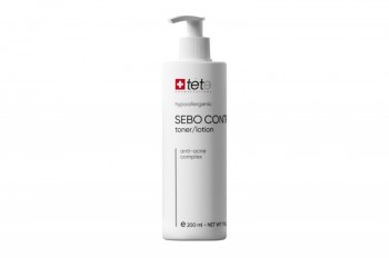 Tete Cosmeceutical Toner Sebo Control (Себорегулирующий тоник с анти-акне комплексом), 200 мл.