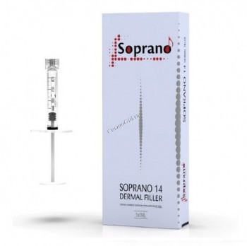 Soprano 14 Filler (Филлер для коррекции формы губ и периорбитальной зоны), 14 мг/мл, 1 мл