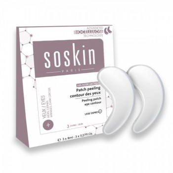 Soskin Eye Contour Peeling Patch (Маска-пилинг для параорбитальной области c 10% молочной кислотой), 3 шт*8мл