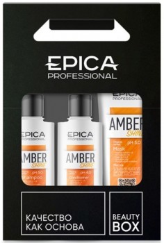 Epica Professional Amber Shine Organic Kit (Набор Amber Shine Organic), 3 шт*250 мл