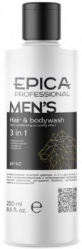 Epica Professional Men's 3 in 1 Shampoo (Универсальный мужской шампунь для волос и тела)