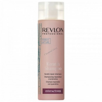 Revlon Professional interactives keratin shampoo (Восстанавливающий шампунь с кератином)